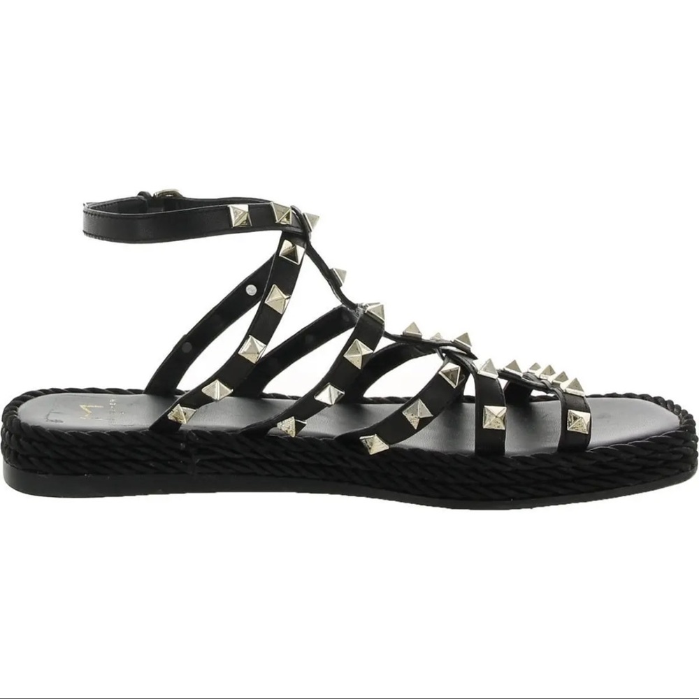 MARC FISHER SANDALS SHOES ANGELA LEATHER CAGED SLINGBACK - Black - 8 1/2 - 9 - Picture 3 of 3